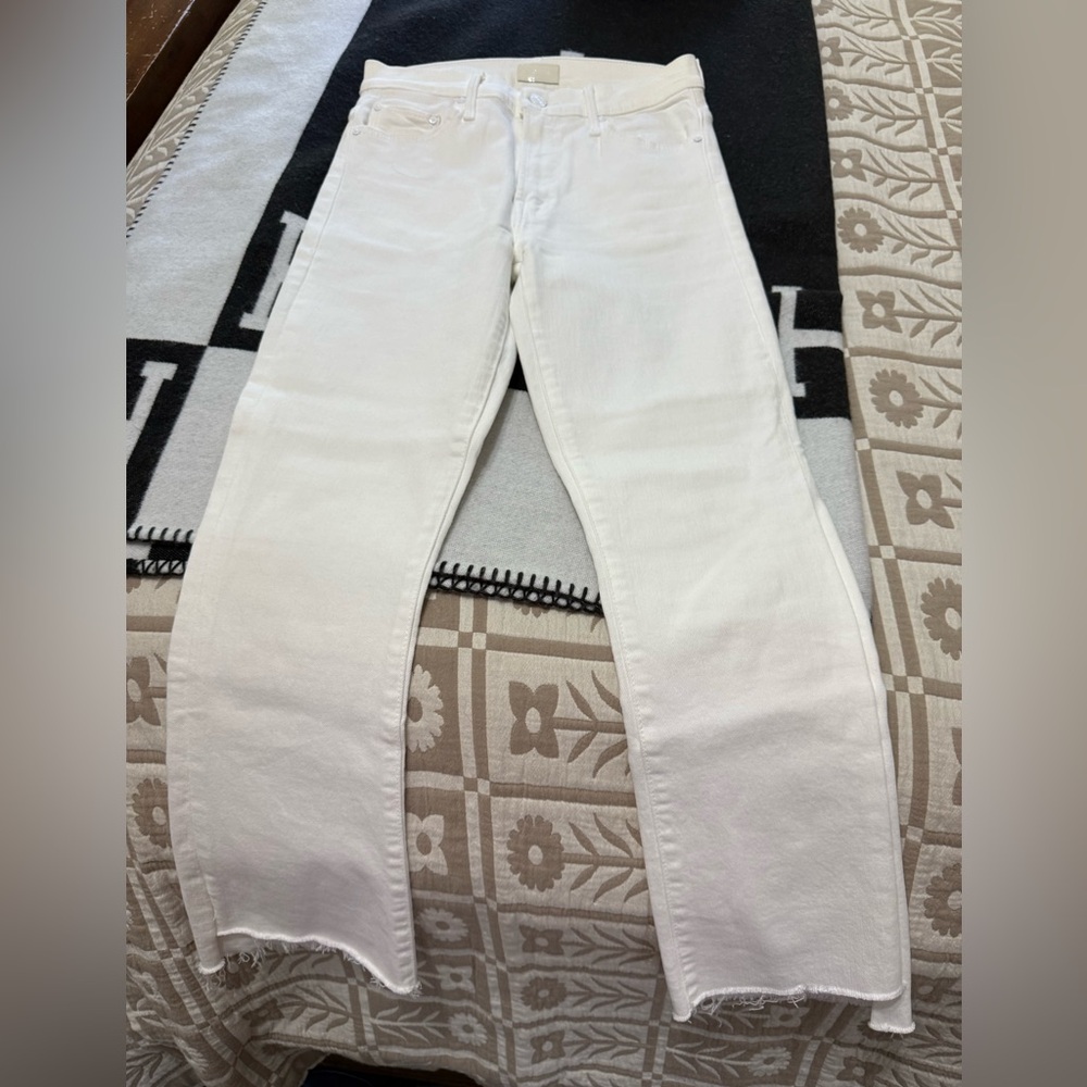 MOTHER White Denim Jeans